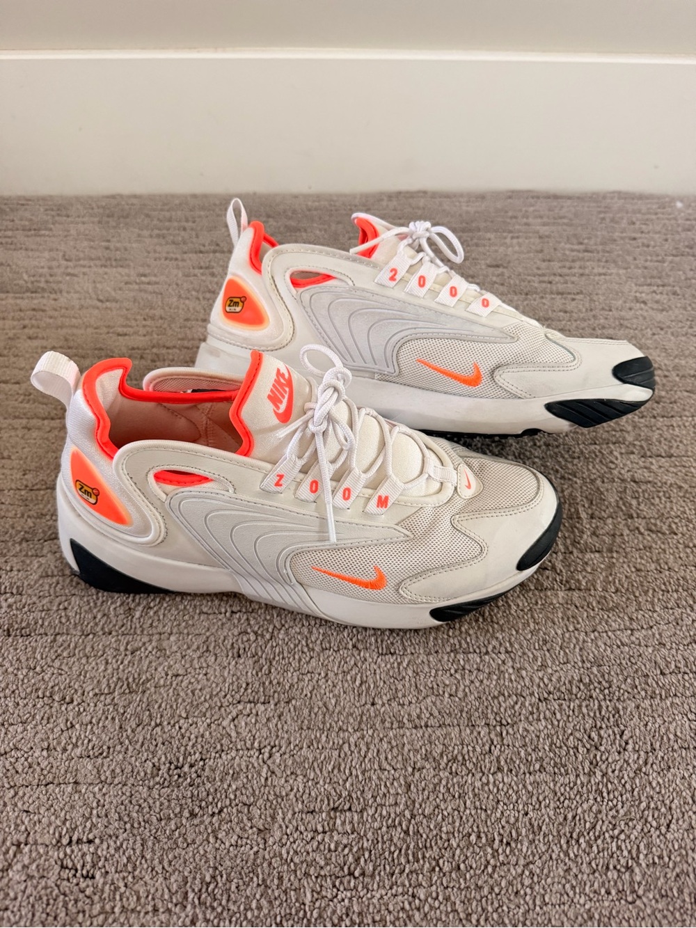 Nike Women’s Zoom 2K in Platinum Tint/Hyper Crimson